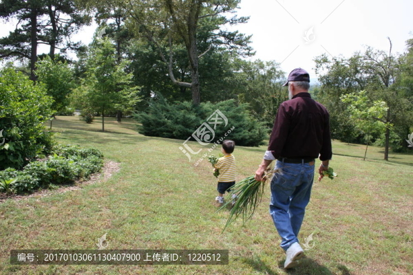 男孩爺爺?shù)幕▓@
