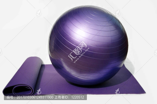 瑜伽球和墊