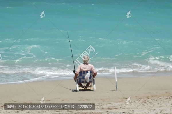 沖浪的漁夫
