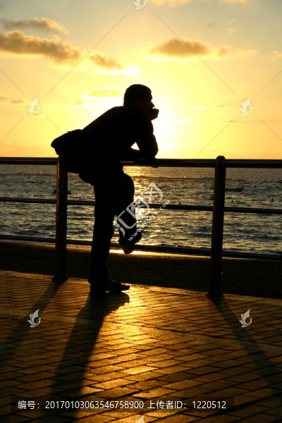 夕陽的凝視