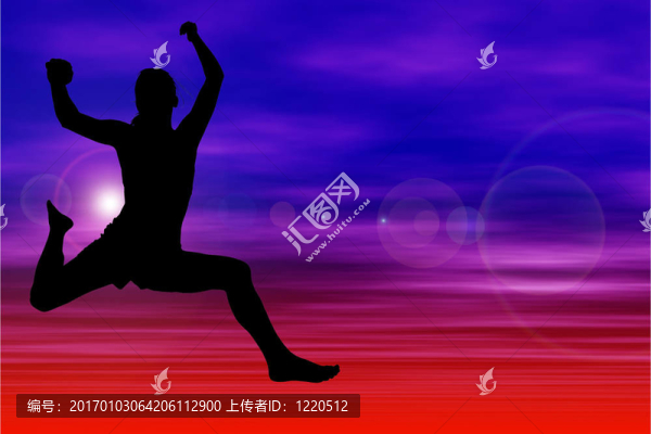 女人的天空剪影