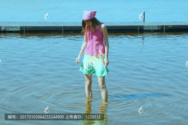 藍色的水