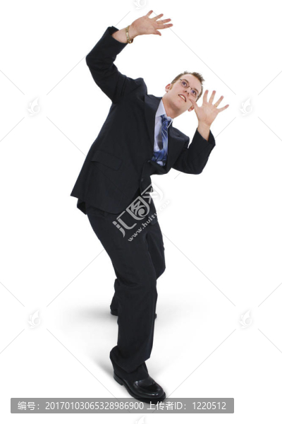 畏縮的生意人