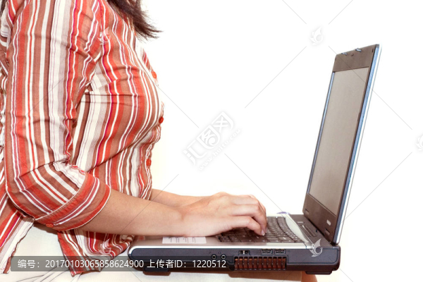 女人的筆記本電腦