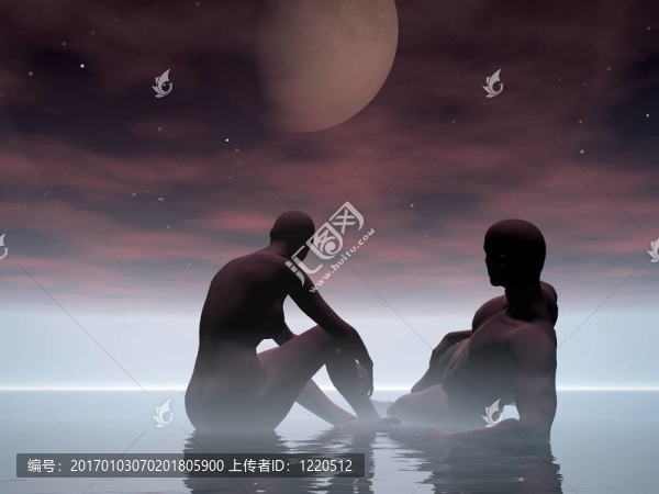 月出月落。