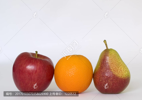 橙蘋果和梨