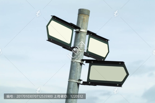 空白的方向標志
