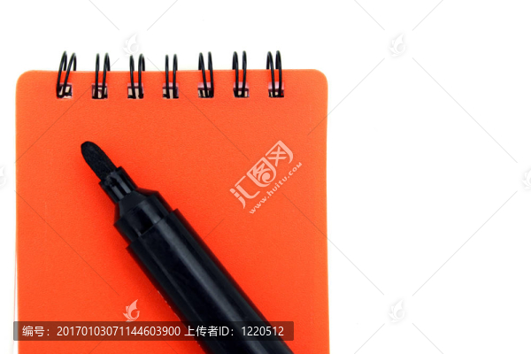 紅色的記事本