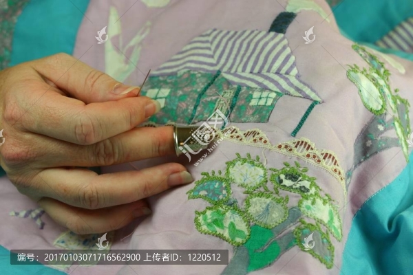 貼布繡花