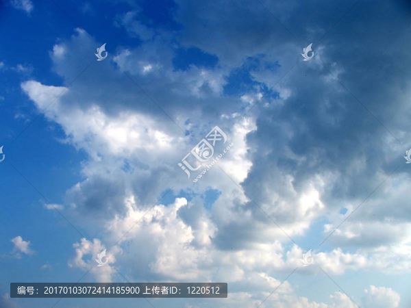 天空的云