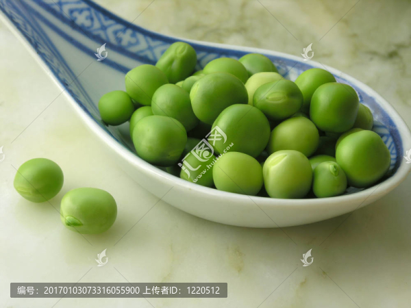 綠色的豌豆