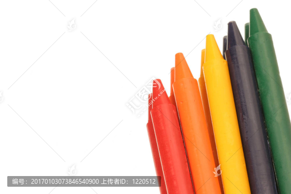 五顏六色的蠟筆