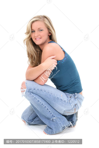 女人不經(jīng)意的金發(fā)