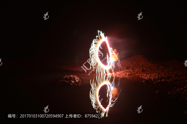 放煙花