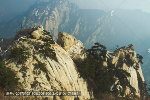 鷂子翻身,下棋亭,華山東峰