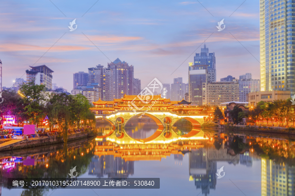 成都安順廊橋夜景