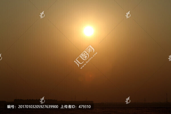 晚霞,冬天,日落,傍晚,黃昏