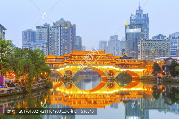 成都安順廊橋夜景
