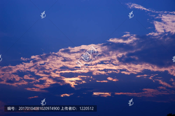 日落的天空