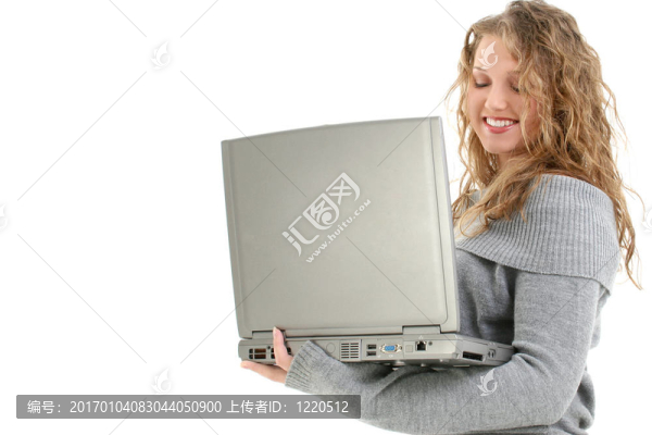 十幾歲的女孩的筆記本電腦