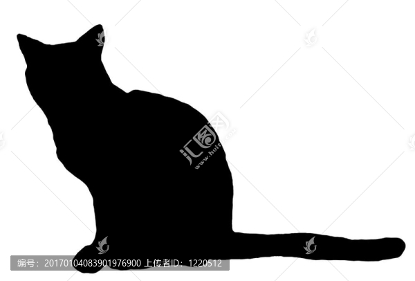 貓的剪影