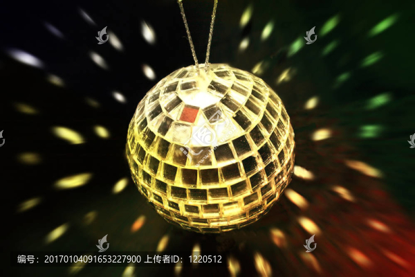 金色迪斯科球