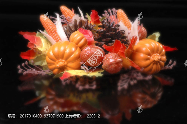 秋天餐桌裝飾