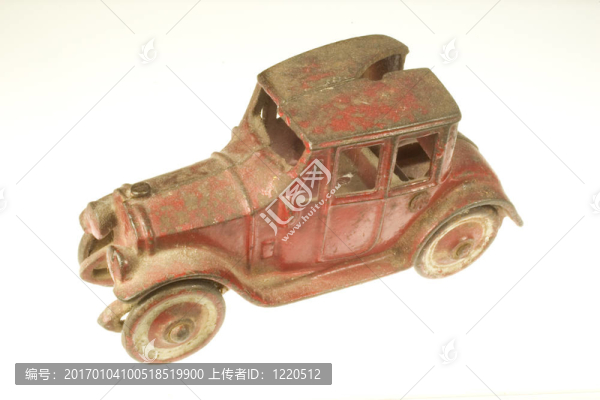 仿古紅色玩具車