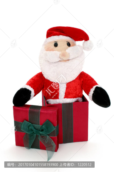 Santa在一個盒子里