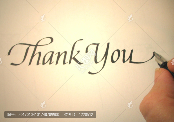 callligraphy謝謝你
