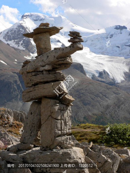 inukshuk和冰川