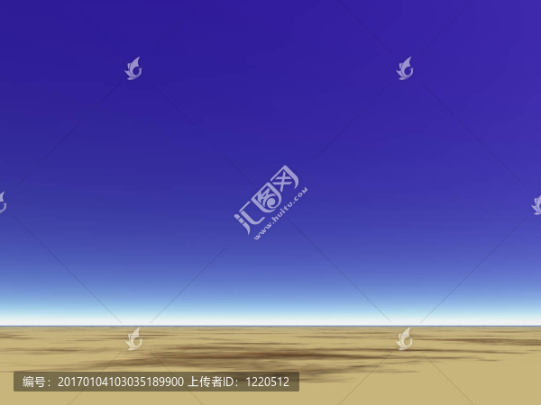 藍的沙漠的天空