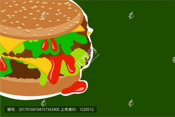 美味的漢堡