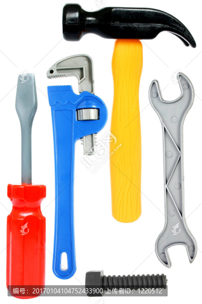 孤立的玩具工具