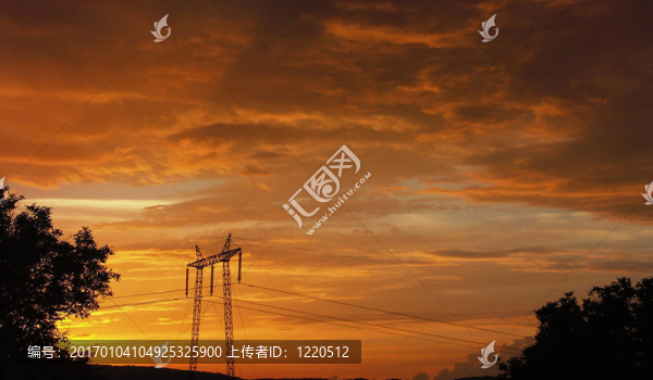 電的日落