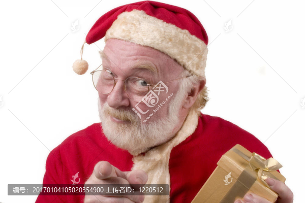 Santa指著