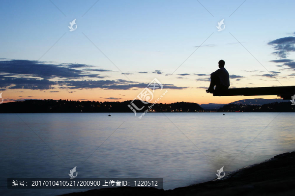 碼頭的黃昏