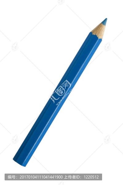 一個藍色的鉛筆