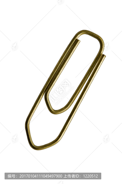 回形針孤立White