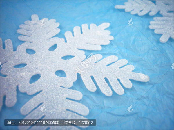 藍色1上的雪花