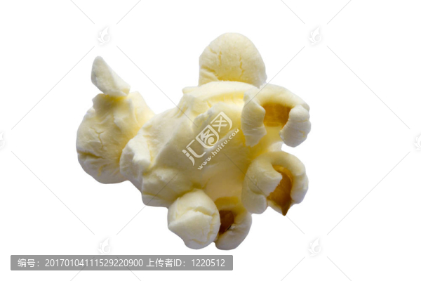 孤立的單一的爆米花