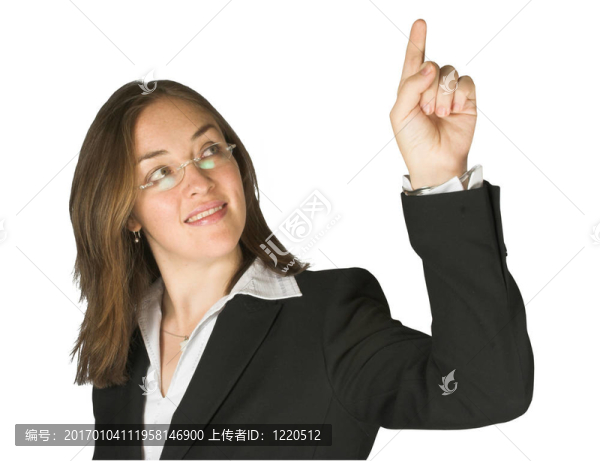 美麗的女孩觸摸屏幕上的東西