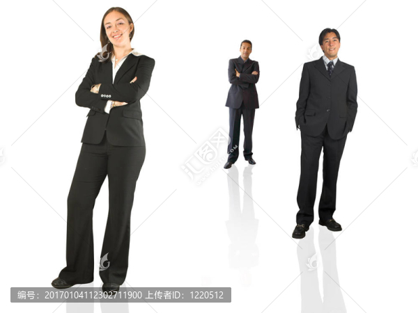 商業(yè)團(tuán)隊(duì)-,2名男子1名女子