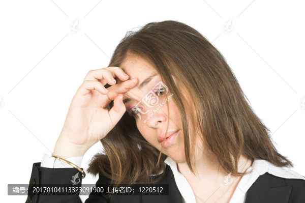 下班后上班的女人累了