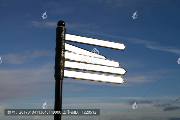 空白的路標(biāo)
