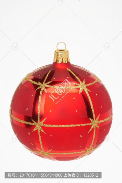 紅色的圣誕球機(jī)械的weihnachtskugel