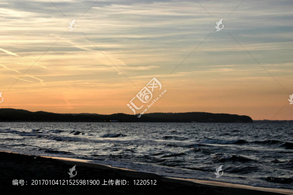 在海灣的夜晚