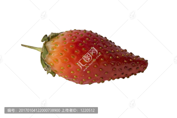 草莓的白色背景與剪輯路徑隔離