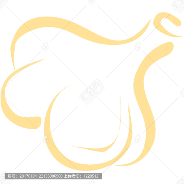 大蒜的線條藝術(shù)