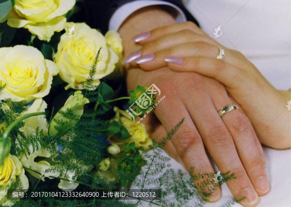 結(jié)婚戒指和手